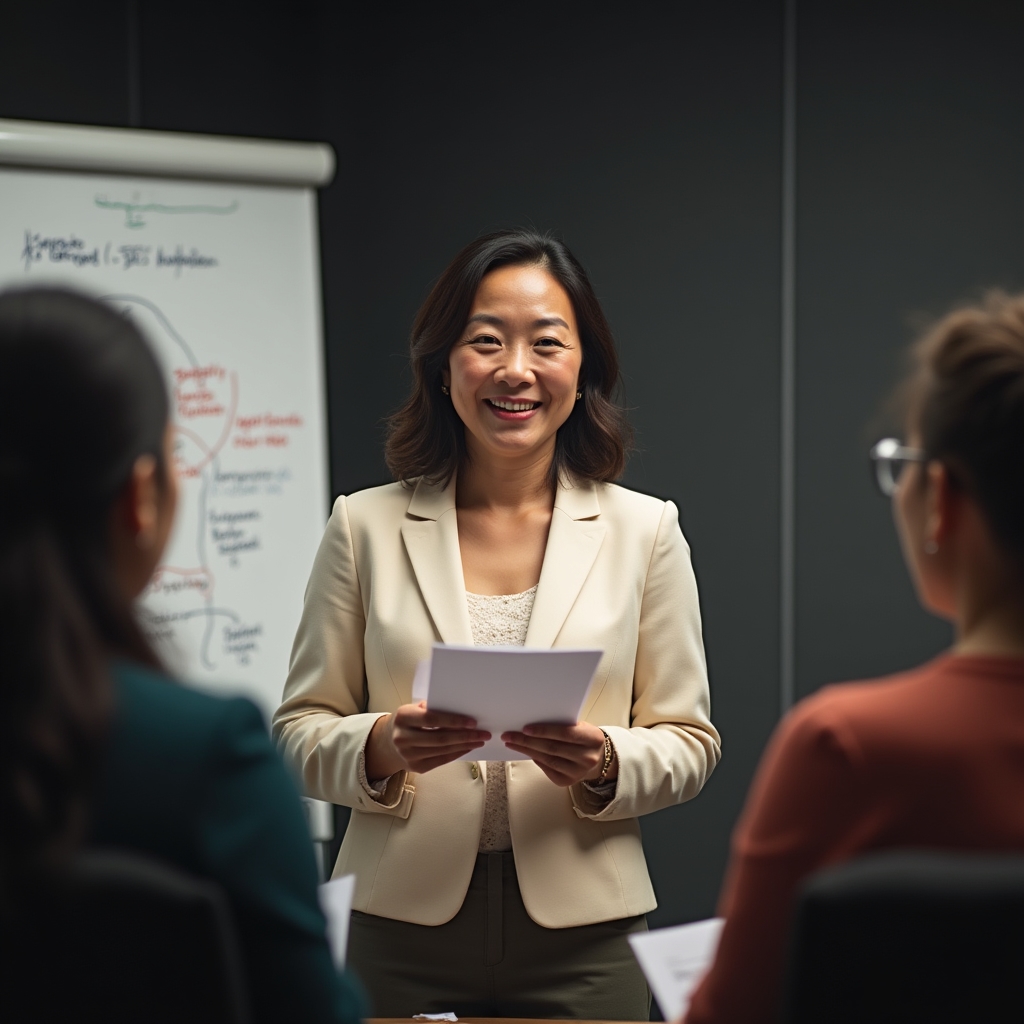 Lektorka vedúca interaktívny workshop